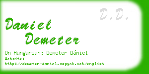 daniel demeter business card